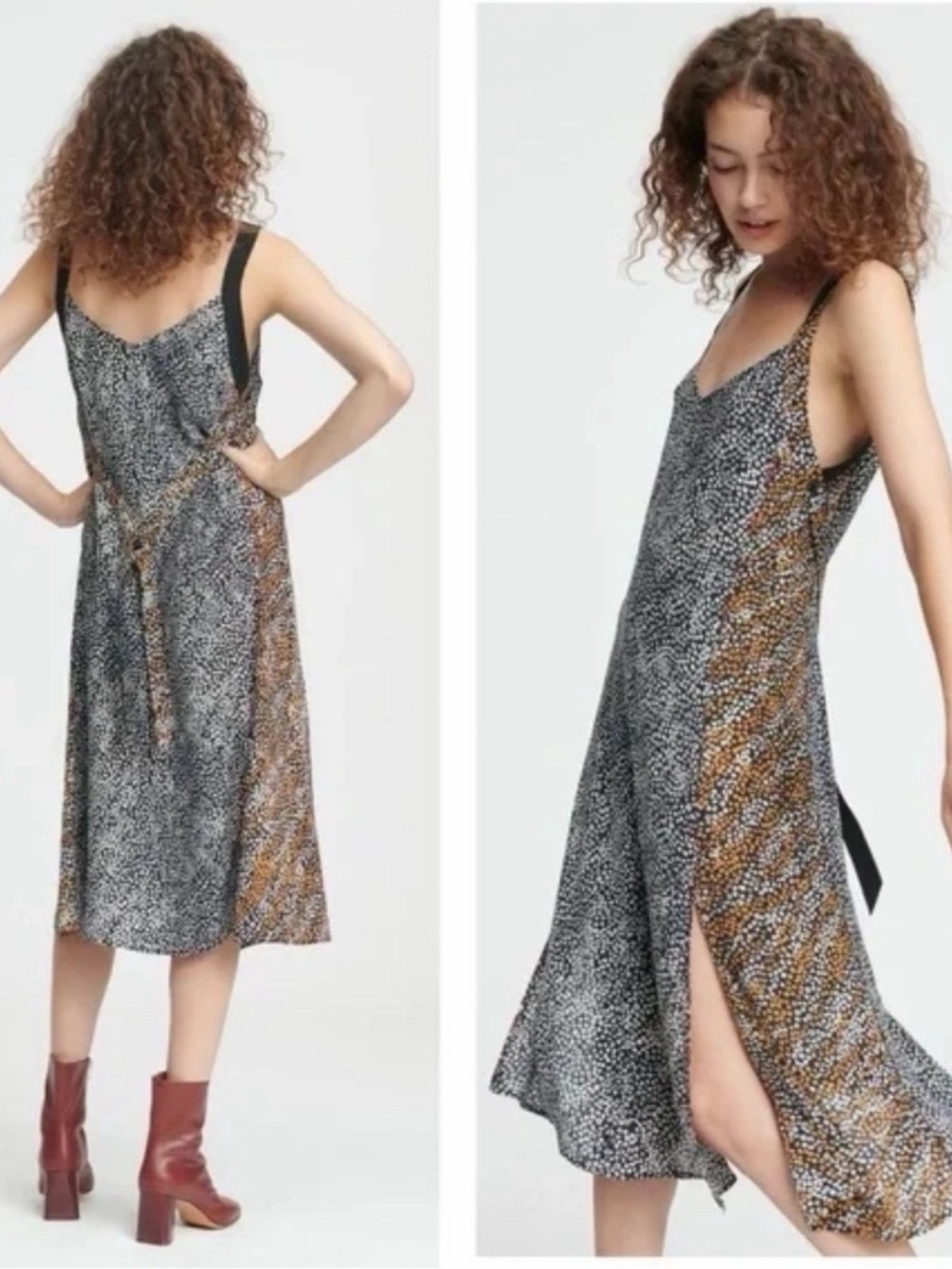 Rag & Bone Collete Silk Midi Dress